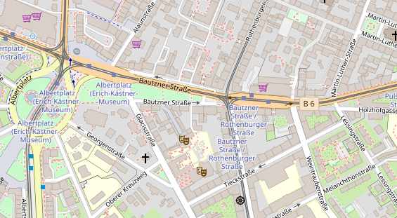 Friseur auf Satellitenbild