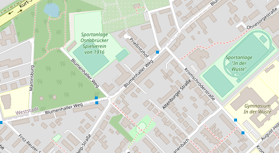 Friseur auf Satellitenbild