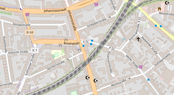 Friseur auf Satellitenbild