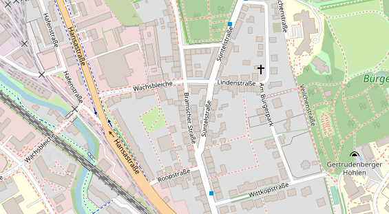 Friseur auf Satellitenbild