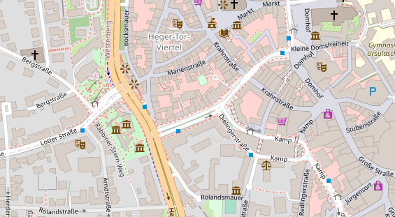 Friseur auf Satellitenbild