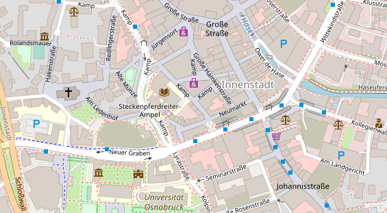 Friseur auf Satellitenbild