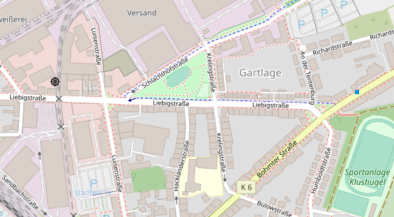 Friseur auf Satellitenbild