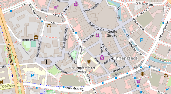 Friseur auf Satellitenbild