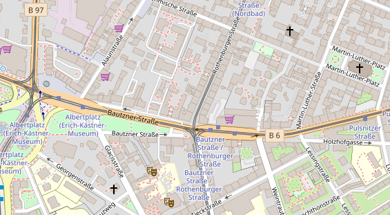 Friseur auf Satellitenbild