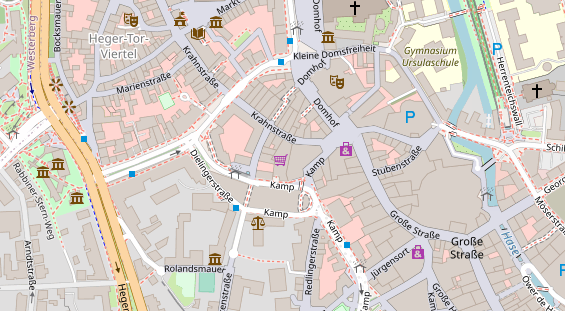 Friseur auf Satellitenbild