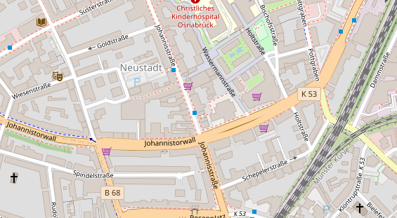 Friseur auf Satellitenbild