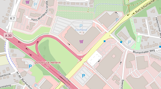 Friseur auf Satellitenbild