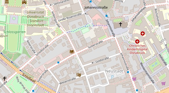 Friseur auf Satellitenbild