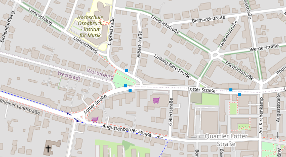 Friseur auf Satellitenbild