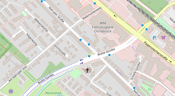 Friseur auf Satellitenbild