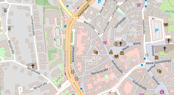 Friseur auf Satellitenbild