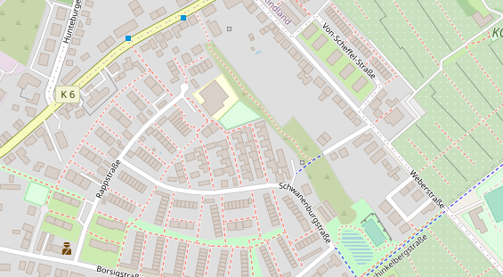 Friseur auf Satellitenbild