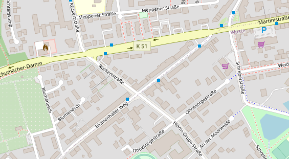 Friseur auf Satellitenbild