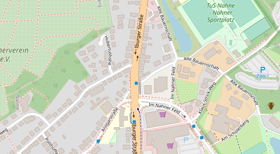 Friseur auf Satellitenbild