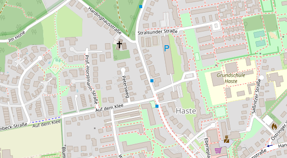 Friseur auf Satellitenbild