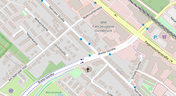 Friseur auf Satellitenbild