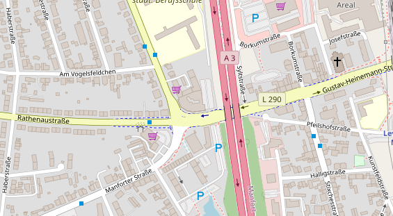 Friseur auf Satellitenbild