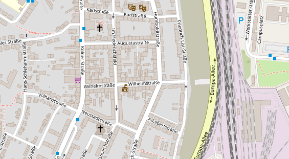 Friseur auf Satellitenbild