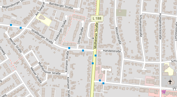 Friseur auf Satellitenbild