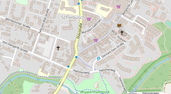 Friseur auf Satellitenbild