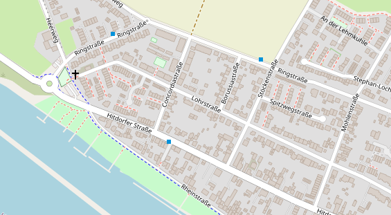 Friseur auf Satellitenbild