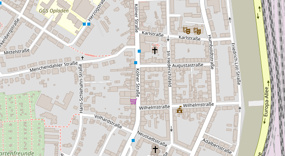 Friseur auf Satellitenbild