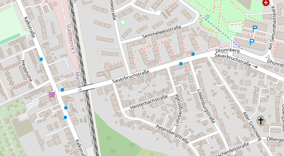 Friseur auf Satellitenbild