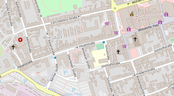 Friseur auf Satellitenbild