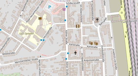 Friseur auf Satellitenbild