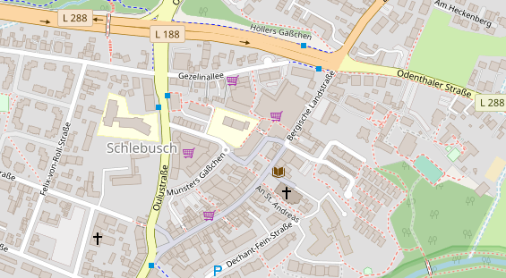 Friseur auf Satellitenbild