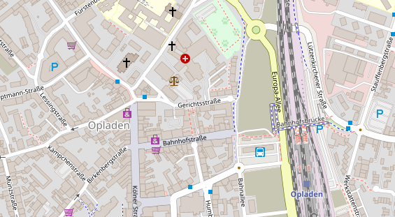 Friseur auf Satellitenbild