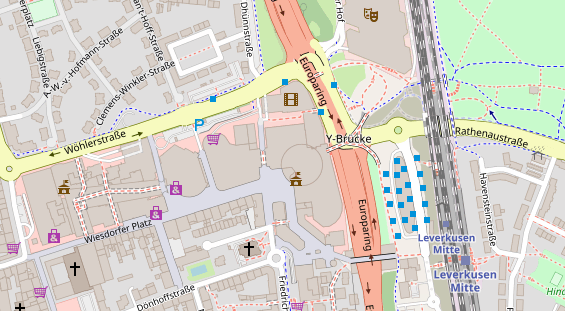 Friseur auf Satellitenbild