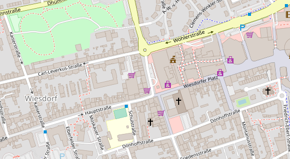 Friseur auf Satellitenbild