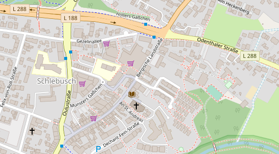 Friseur auf Satellitenbild