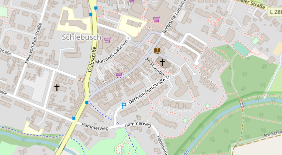 Friseur auf Satellitenbild