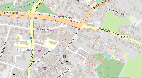 Friseur auf Satellitenbild