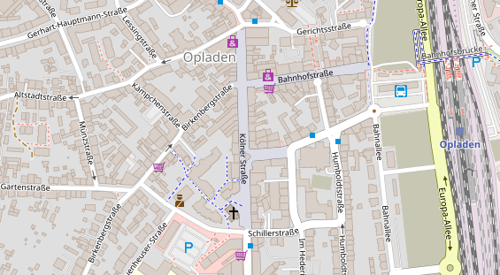 Friseur auf Satellitenbild