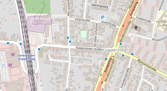 Friseur auf Satellitenbild