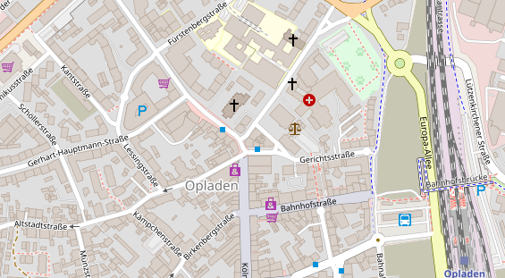 Friseur auf Satellitenbild