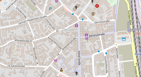 Friseur auf Satellitenbild