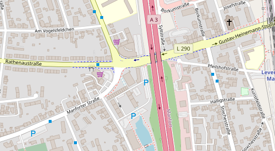 Friseur auf Satellitenbild