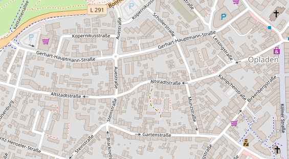 Friseur auf Satellitenbild