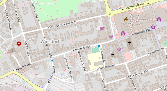 Friseur auf Satellitenbild