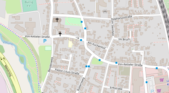 Friseur auf Satellitenbild