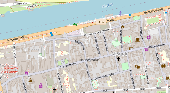 Friseur auf Satellitenbild