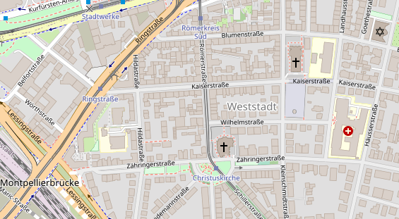 Friseur auf Satellitenbild