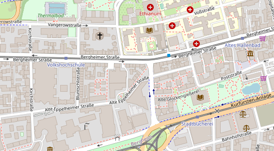 Friseur auf Satellitenbild