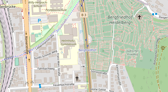 Friseur auf Satellitenbild