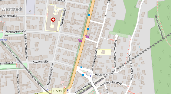 Friseur auf Satellitenbild